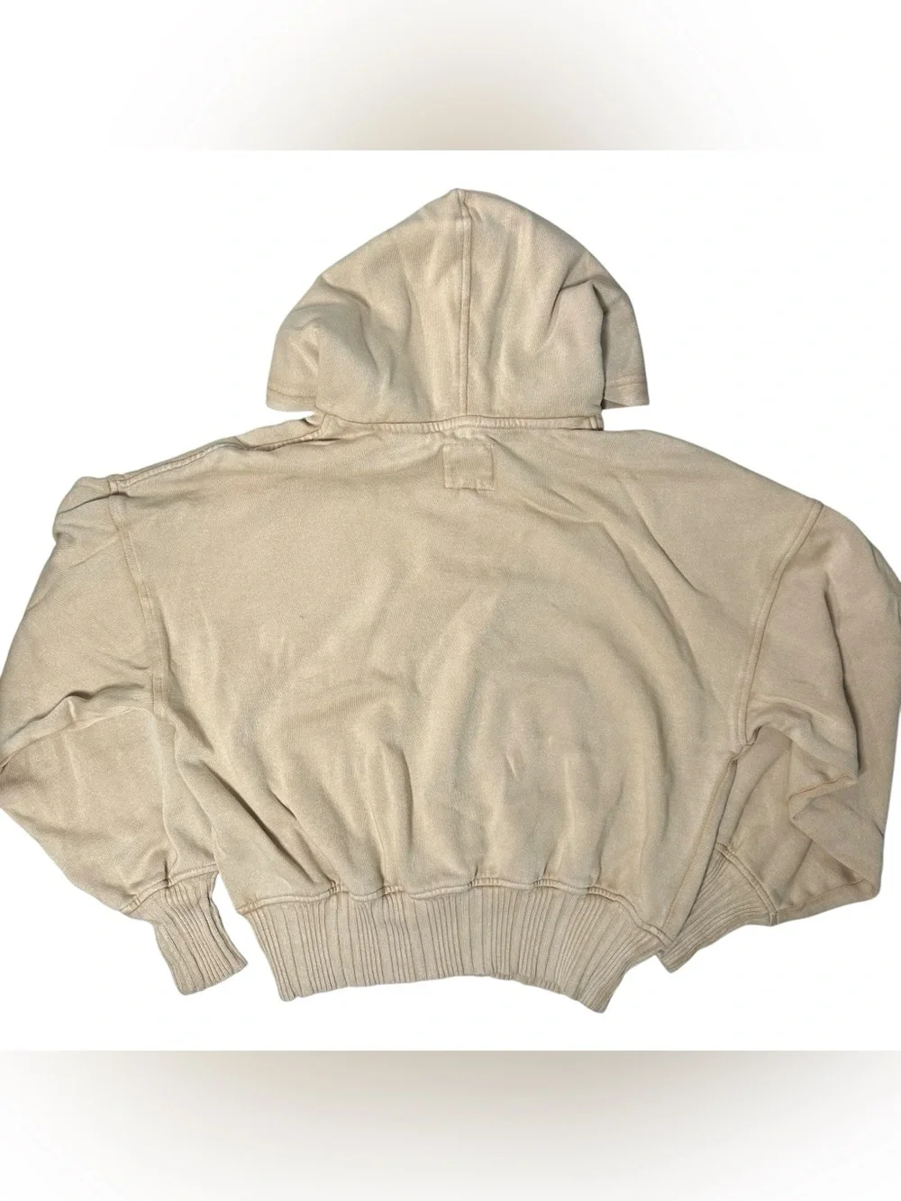 aerie Cropped Hoodie in Beige - Picture 4 of 10